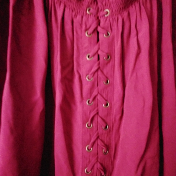 Rock & Republic Burgundy Shirt size M - Picture 2 of 7